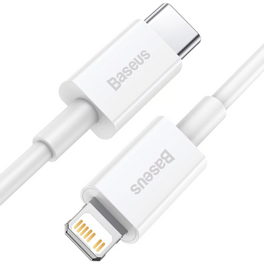 Baseus Superior PD 20W Portable Fast Charging USB-C to Lightning 25cm Short Cable - White